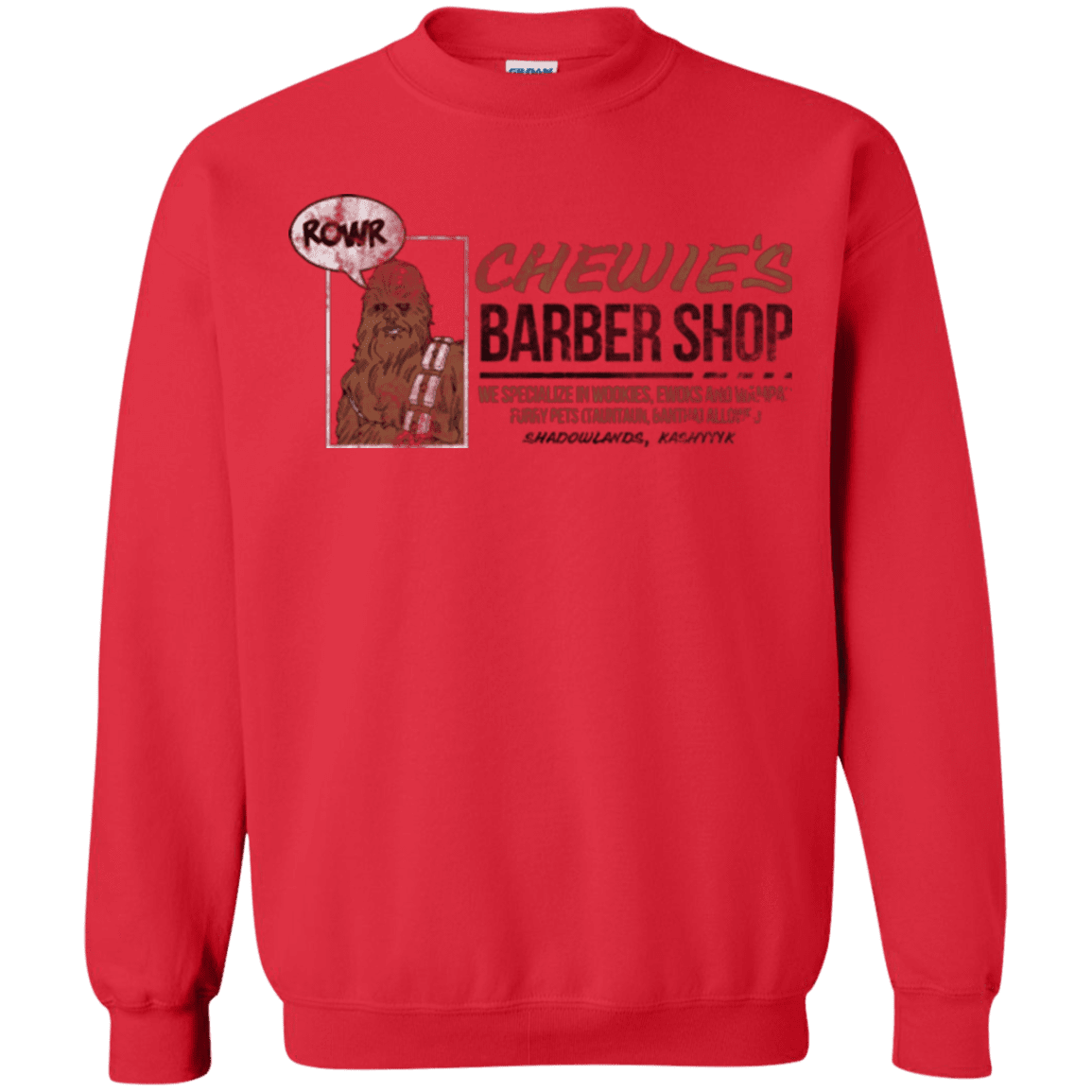 Sweatshirts Red / Small Chewie's Barber Shop Crewneck Sweatshirt