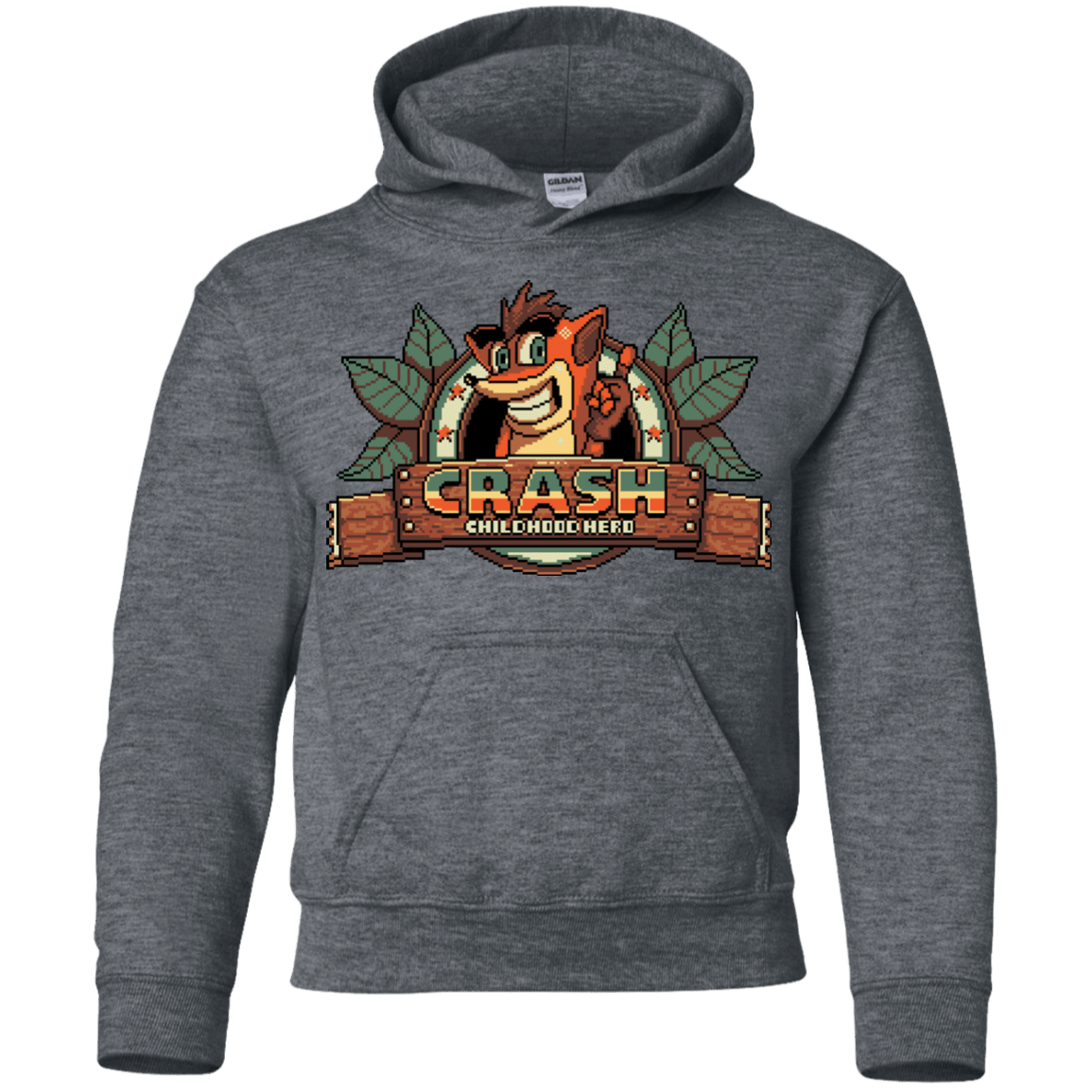 Sweatshirts Dark Heather / YS Childhood hero Youth Hoodie