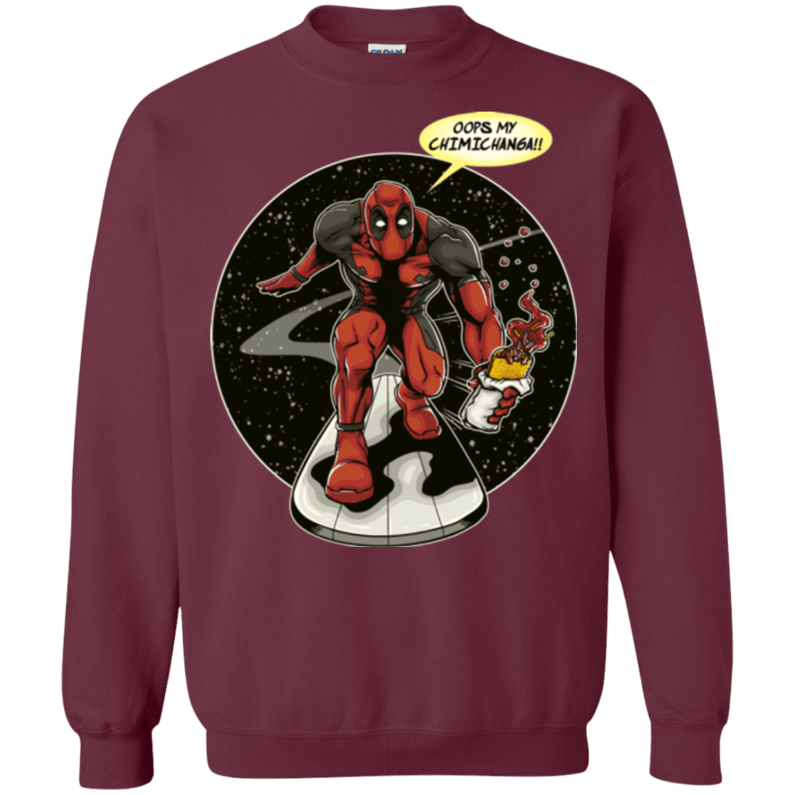 Sweatshirts Maroon / Small Chimichanga Surfer Crewneck Sweatshirt