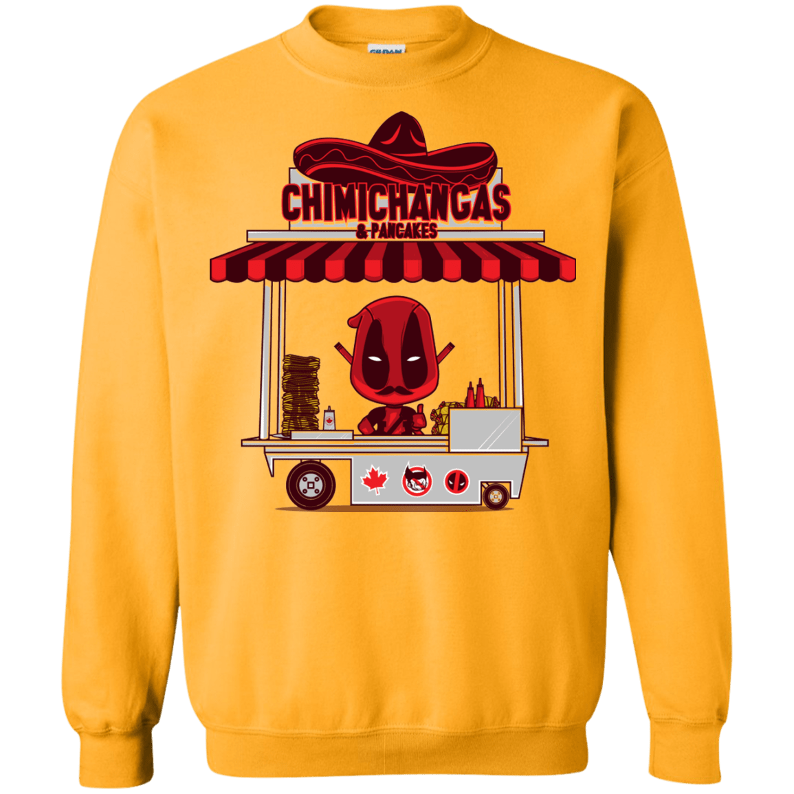 Sweatshirts Gold / S CHIMICHANGAS & PANCAKES Crewneck Sweatshirt