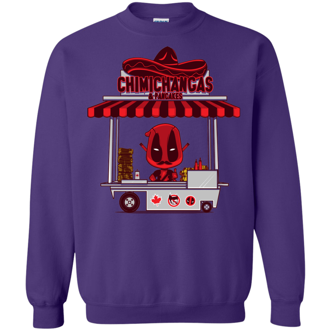 Sweatshirts Purple / S CHIMICHANGAS & PANCAKES Crewneck Sweatshirt