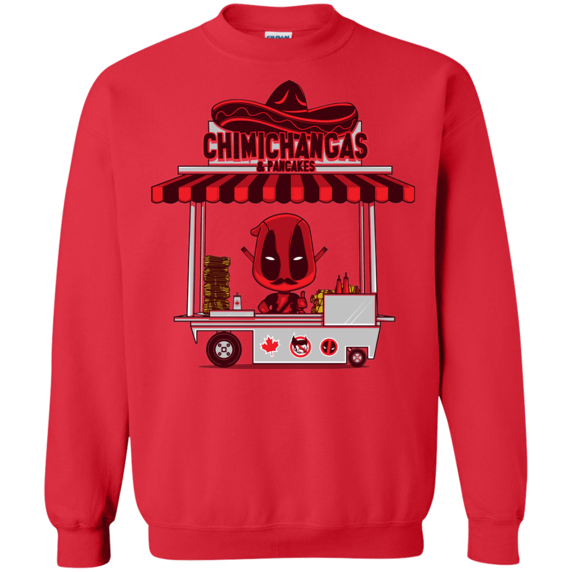 Sweatshirts Red / S CHIMICHANGAS & PANCAKES Crewneck Sweatshirt