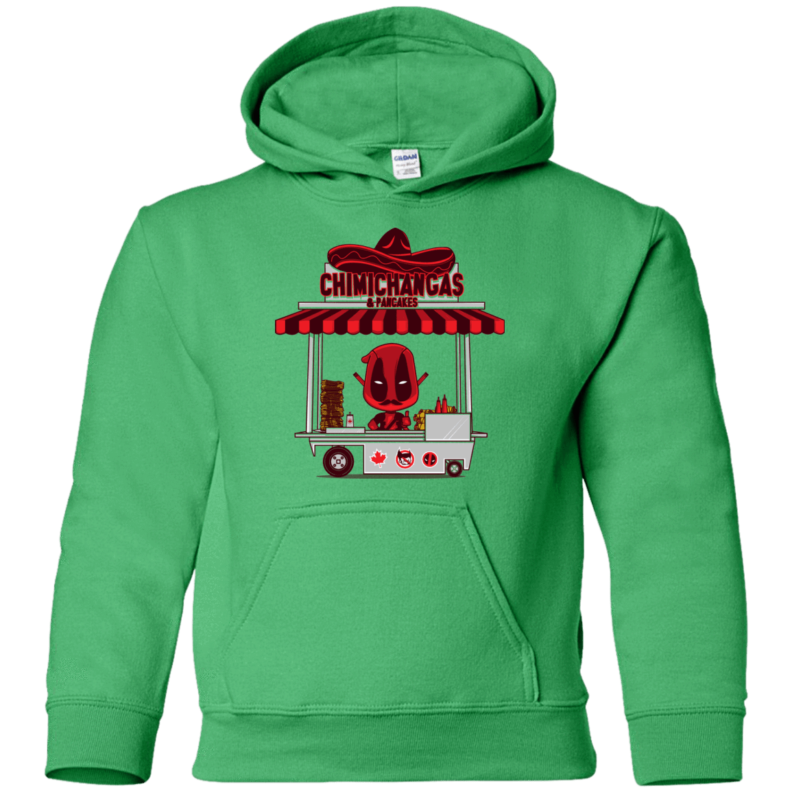 Sweatshirts Irish Green / YS CHIMICHANGAS & PANCAKES Youth Hoodie