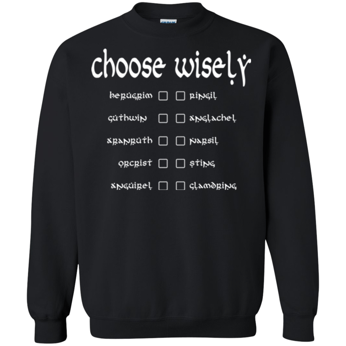 Sweatshirts Black / Small Choose wisely Crewneck Sweatshirt
