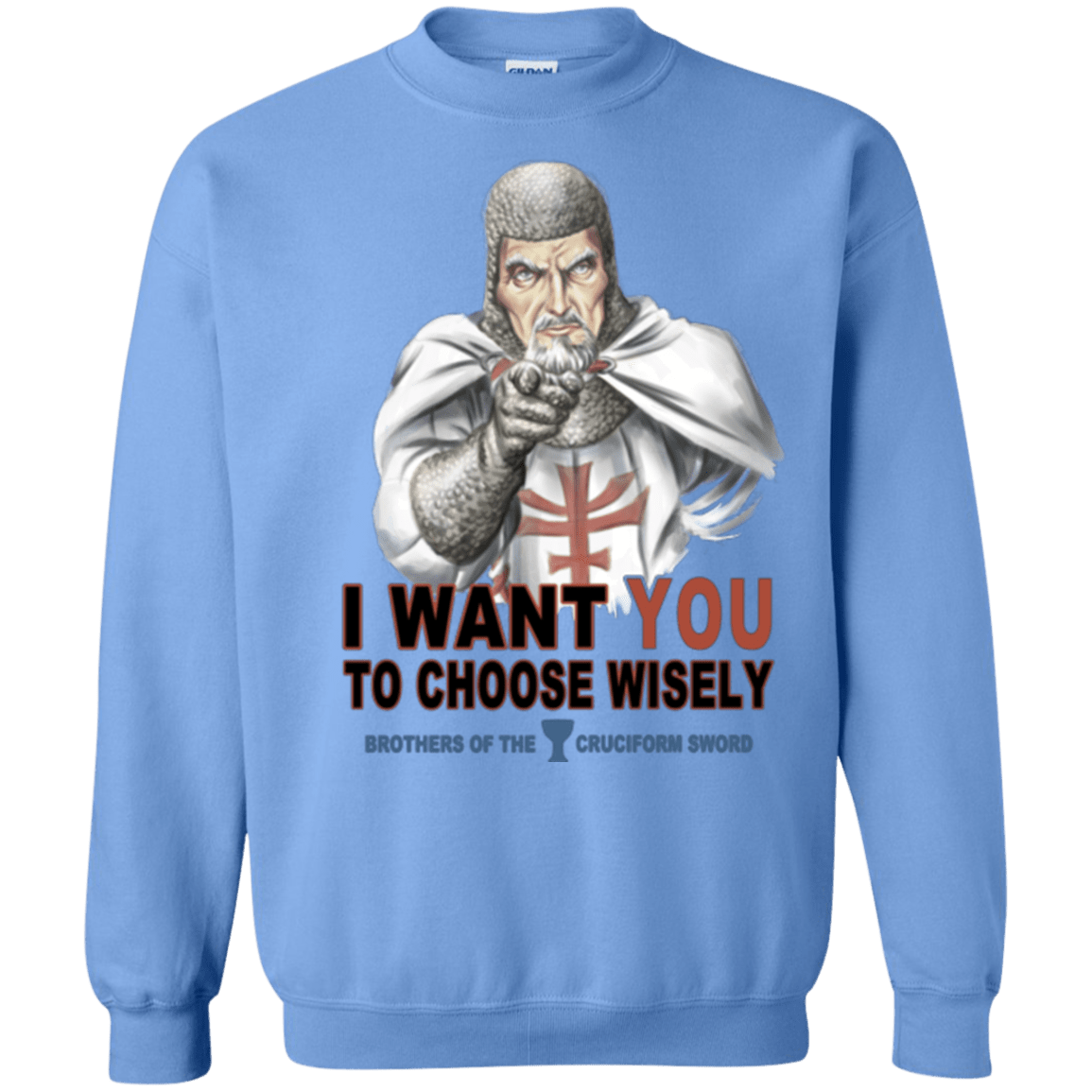 Sweatshirts Carolina Blue / Small Choose Wisely Crewneck Sweatshirt