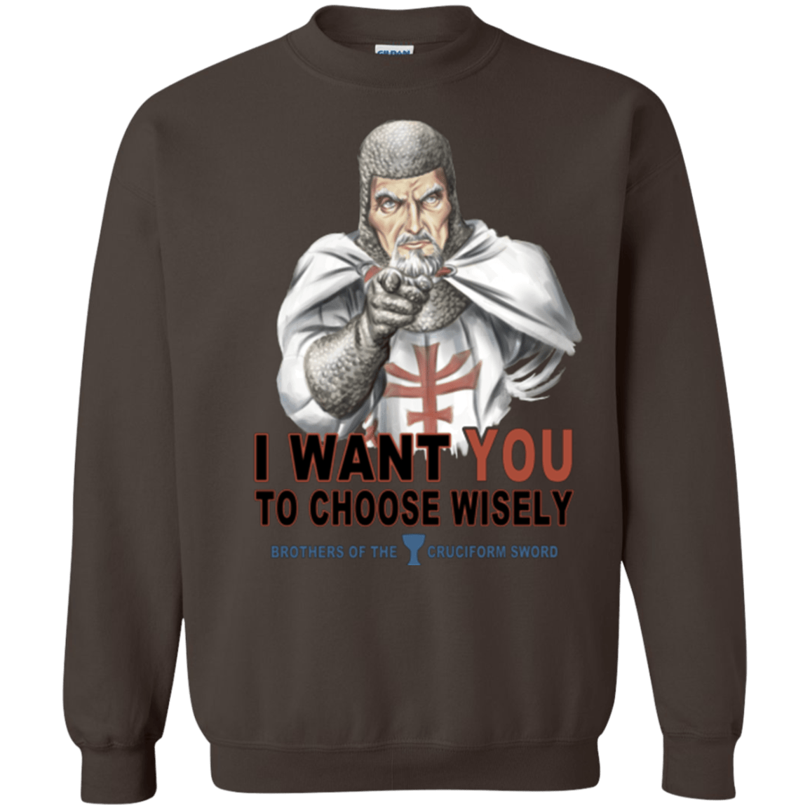 Sweatshirts Dark Chocolate / Small Choose Wisely Crewneck Sweatshirt