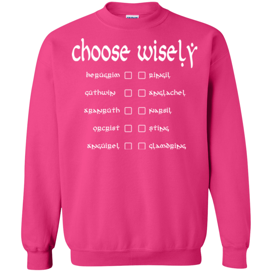 Sweatshirts Heliconia / Small Choose wisely Crewneck Sweatshirt