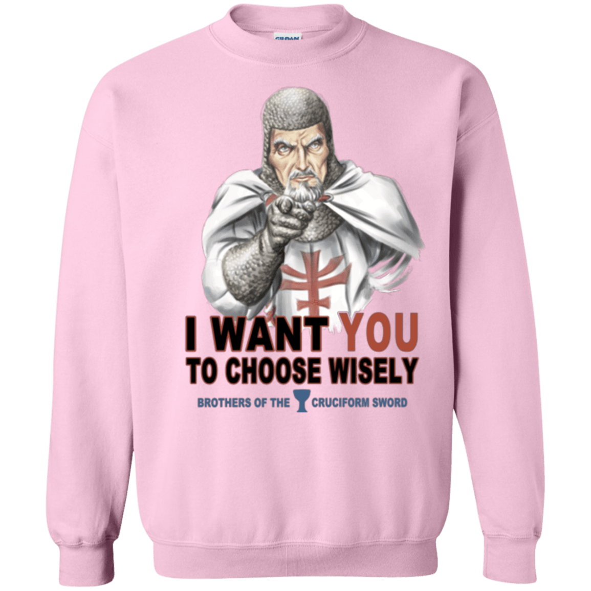 Sweatshirts Light Pink / Small Choose Wisely Crewneck Sweatshirt