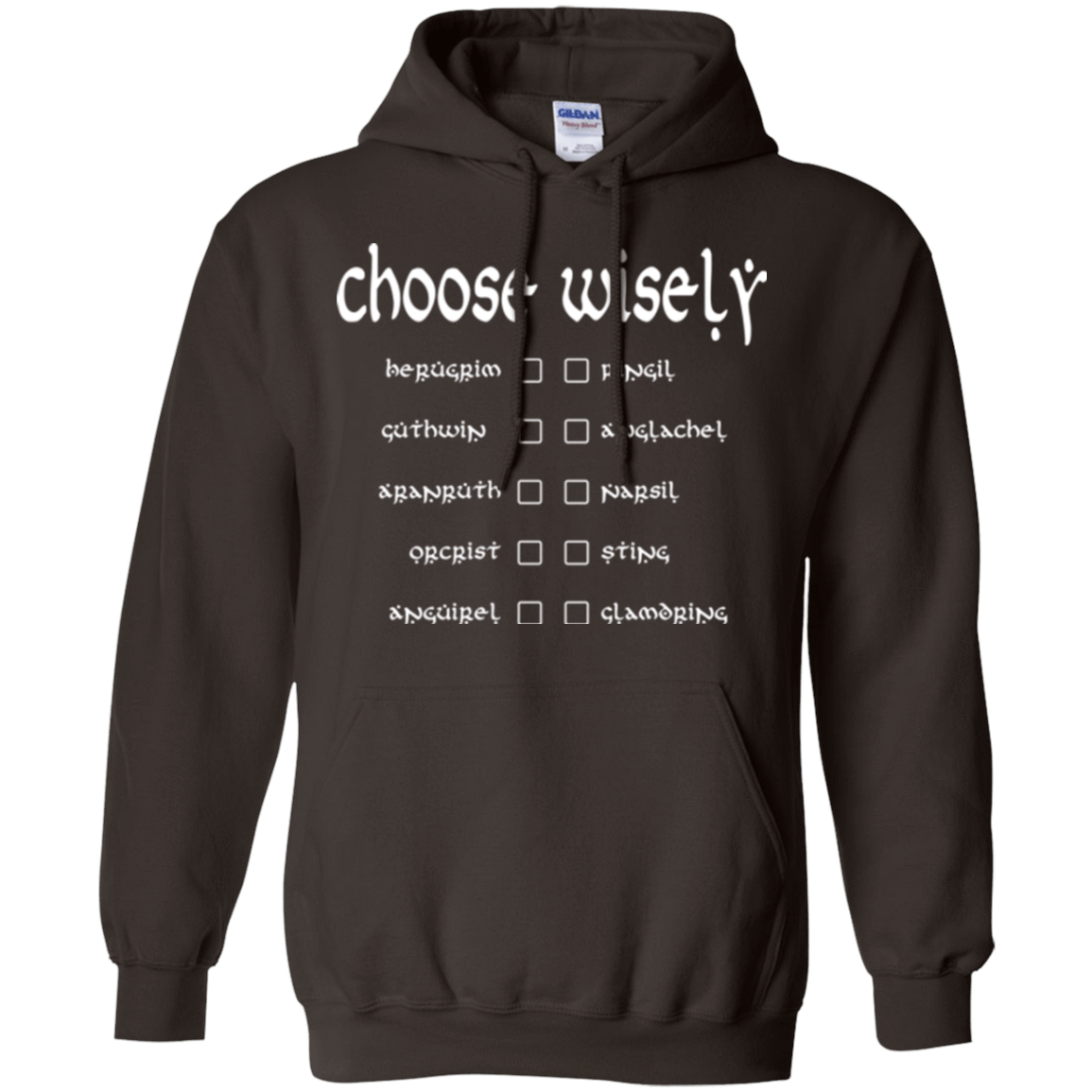 Sweatshirts Dark Chocolate / Small Choose wisely Pullover Hoodie
