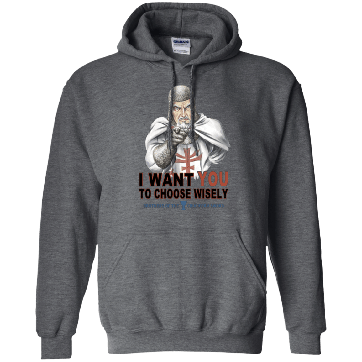 Sweatshirts Dark Heather / Small Choose Wisely Pullover Hoodie