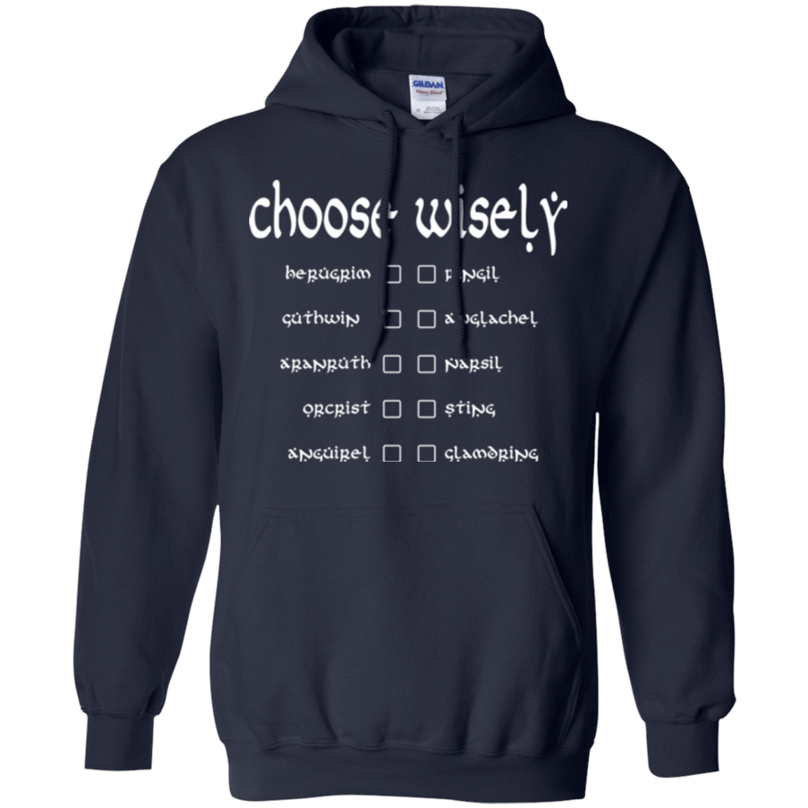 Sweatshirts Navy / Small Choose wisely Pullover Hoodie
