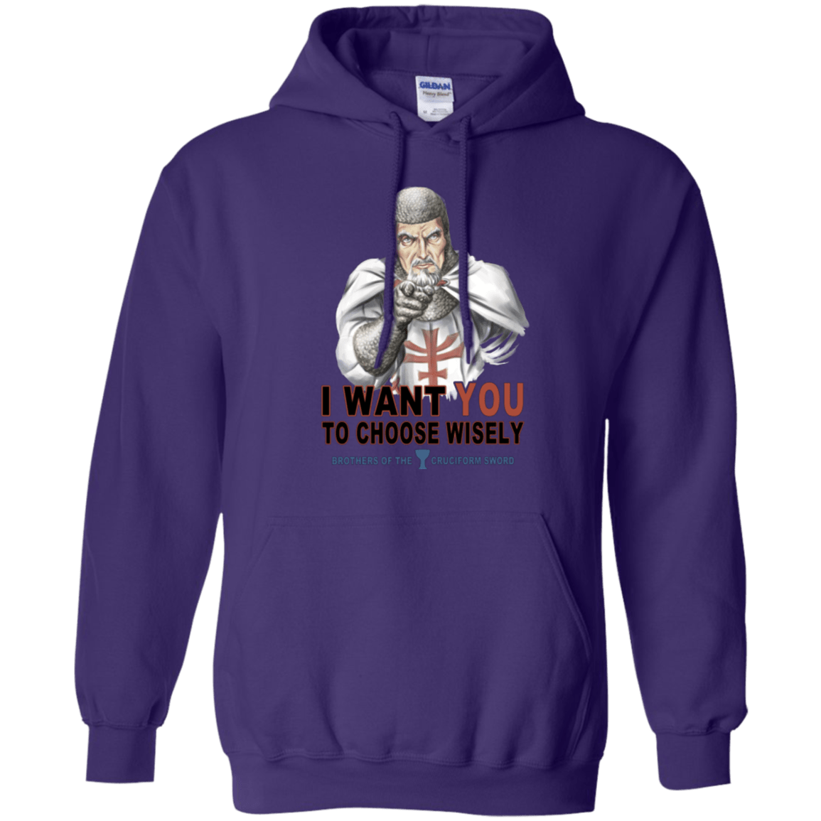 Sweatshirts Purple / Small Choose Wisely Pullover Hoodie