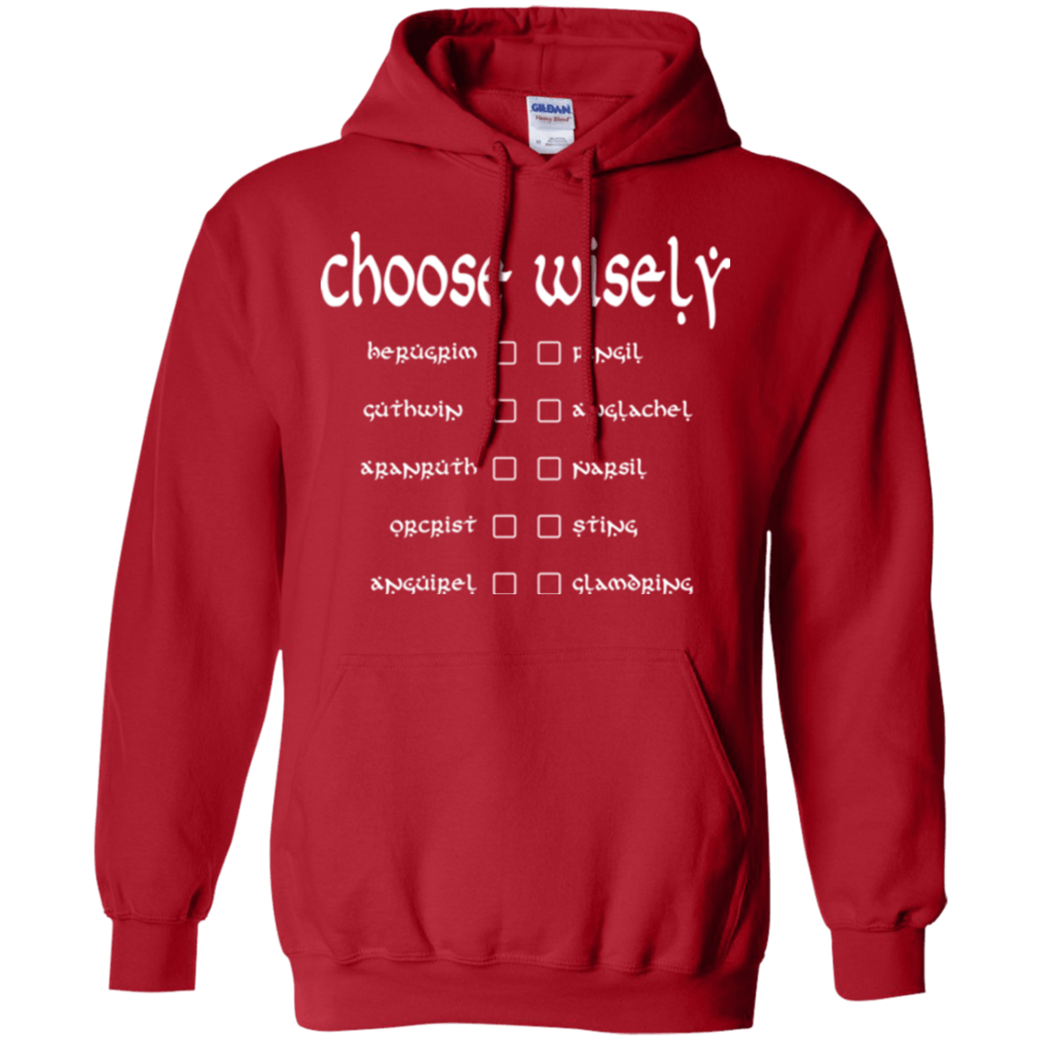Sweatshirts Red / Small Choose wisely Pullover Hoodie