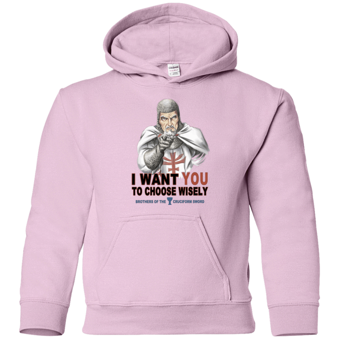 Sweatshirts Light Pink / YS Choose Wisely Youth Hoodie