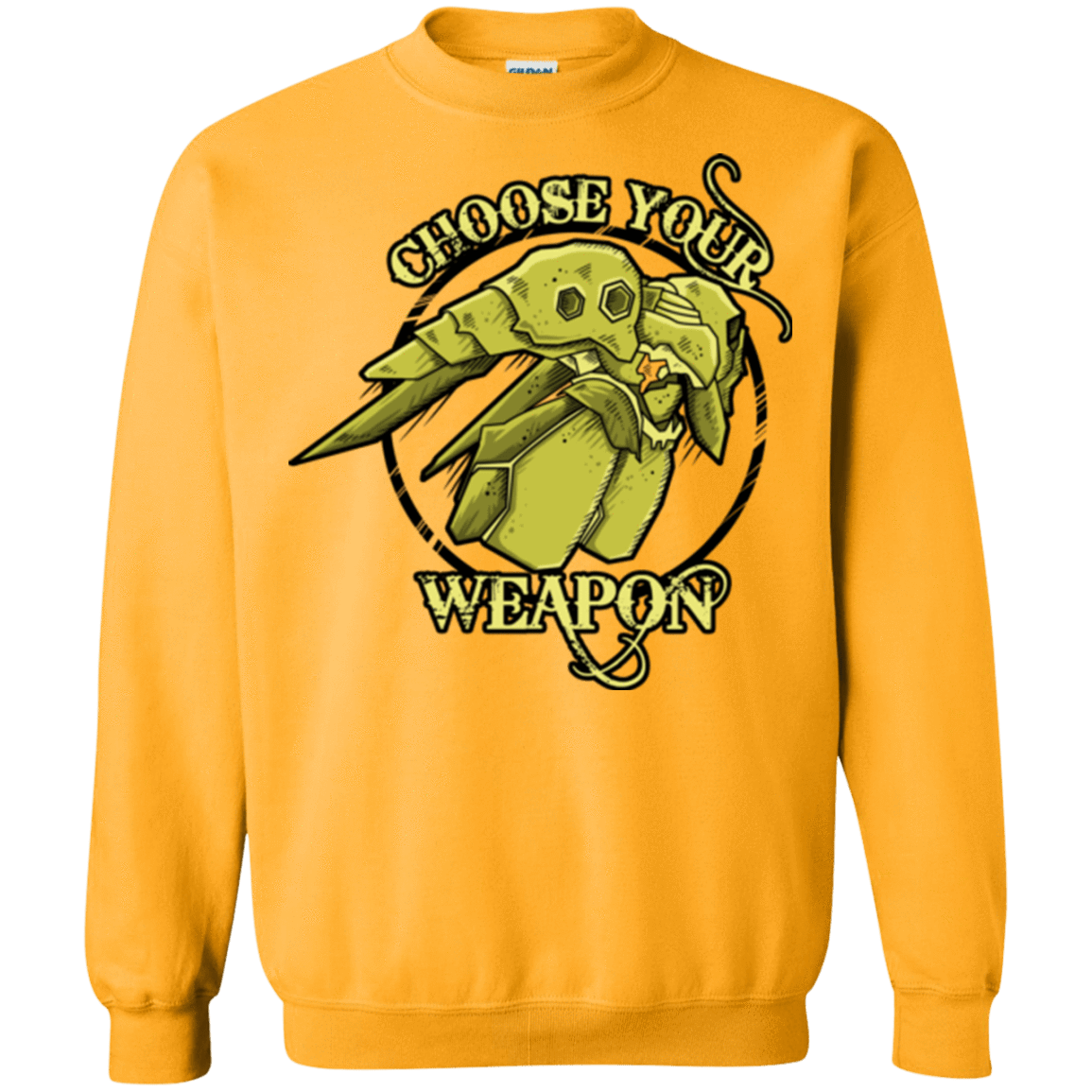 Sweatshirts Gold / Small CHOOSE YOUR WEAPON Crewneck Sweatshirt