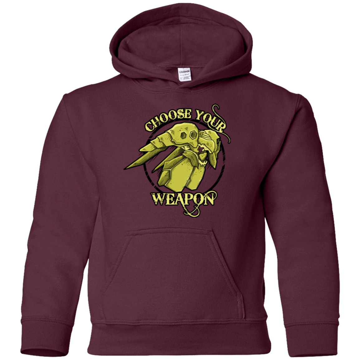 Sweatshirts Maroon / YS CHOOSE YOUR WEAPON Youth Hoodie