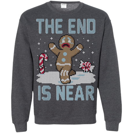 Sweatshirts Dark Heather / S Christmas Is Near Crewneck Sweatshirt