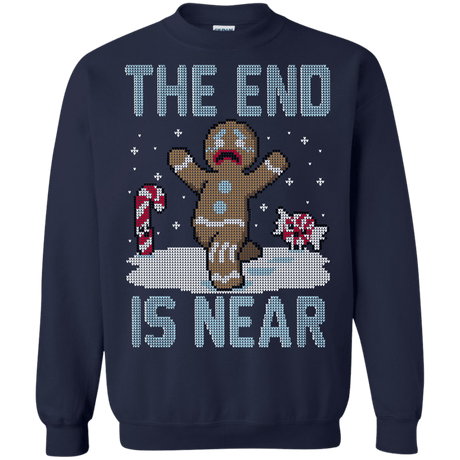 Sweatshirts Navy / S Christmas Is Near Crewneck Sweatshirt