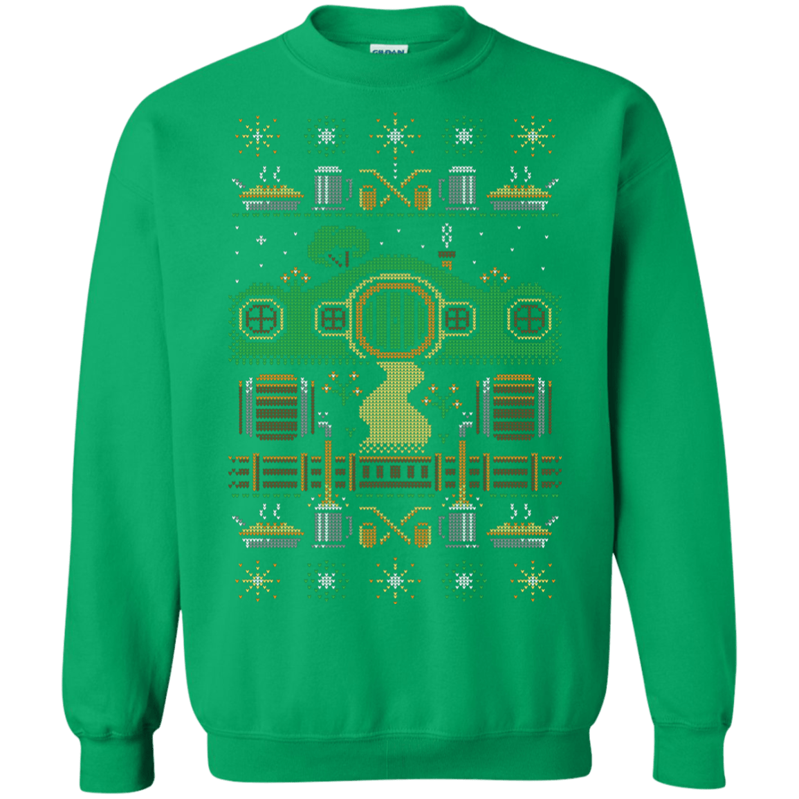 Sweatshirts Irish Green / Small Christmas Shire Crewneck Sweatshirt