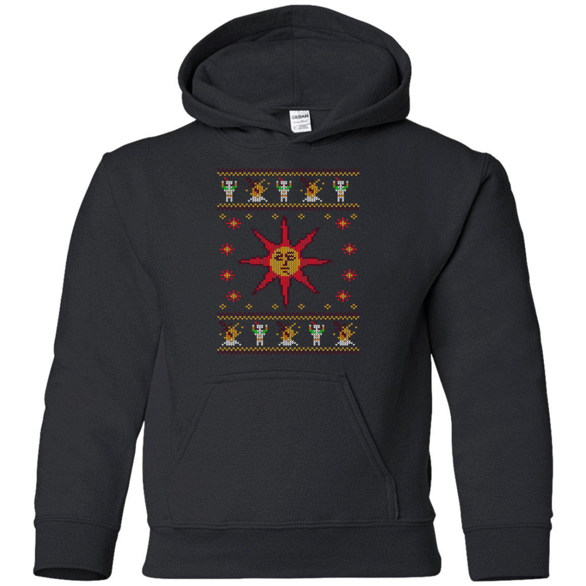 Sweatshirts Black / YS Christmas Sweater Dark Souls Youth Hoodie