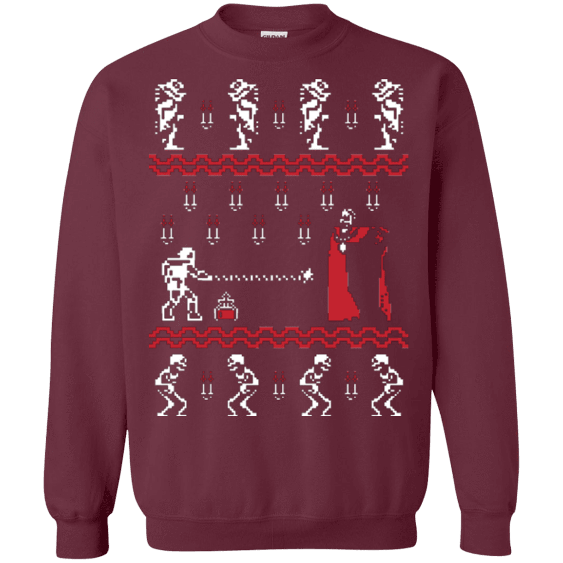 Sweatshirts Maroon / Small Christmasvania Crewneck Sweatshirt