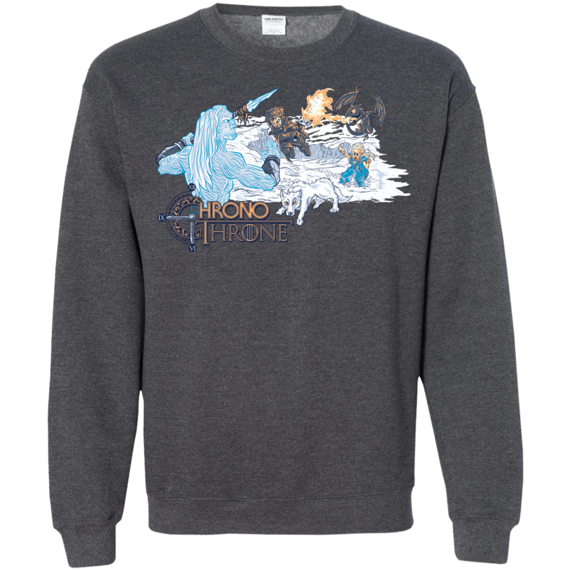 Sweatshirts Dark Heather / Small Chrono Throne Crewneck Sweatshirt