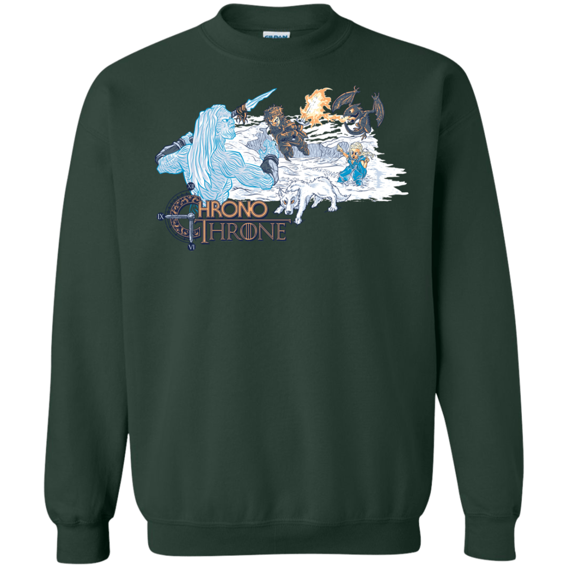 Sweatshirts Forest Green / Small Chrono Throne Crewneck Sweatshirt