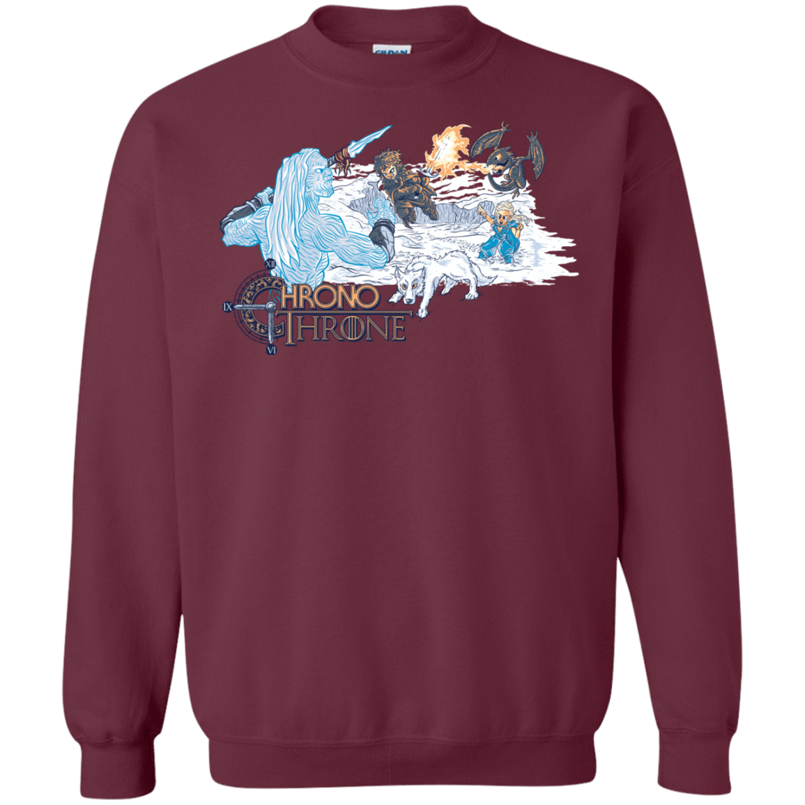 Sweatshirts Maroon / Small Chrono Throne Crewneck Sweatshirt