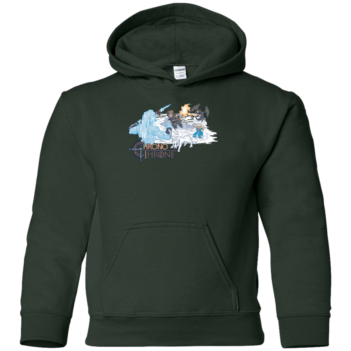 Sweatshirts Forest Green / YS Chrono Throne Youth Hoodie