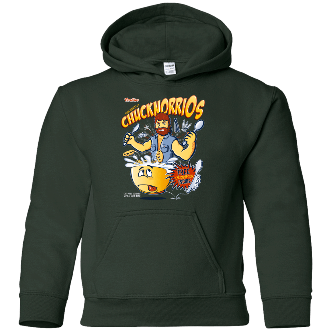 Sweatshirts Forest Green / YS ChucknorriOs Youth Hoodie