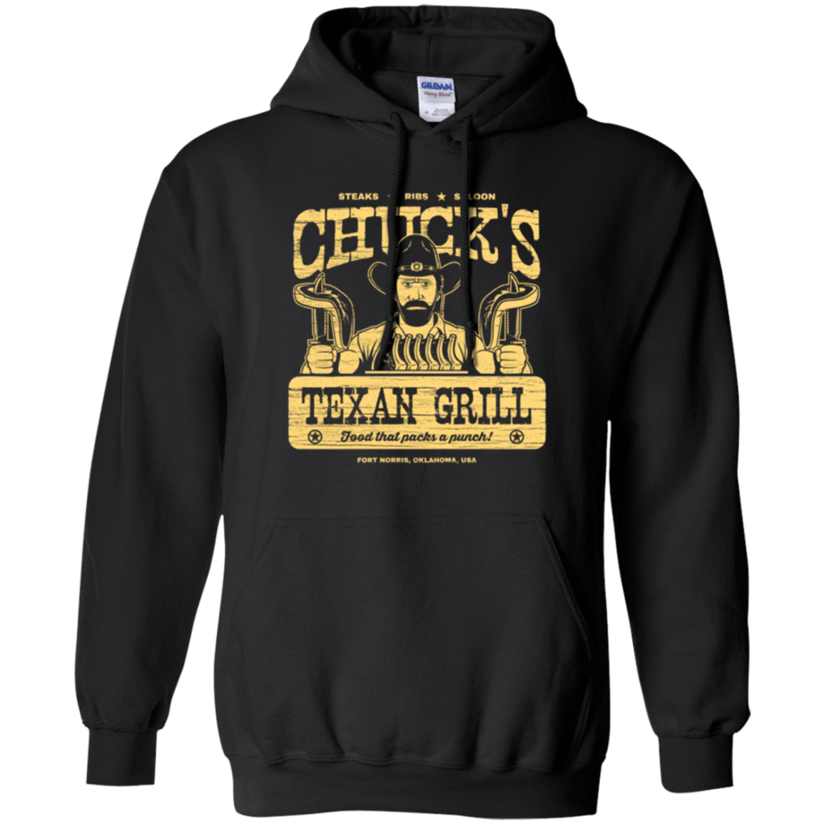Sweatshirts Black / Small Chucks Texan Grill Pullover Hoodie