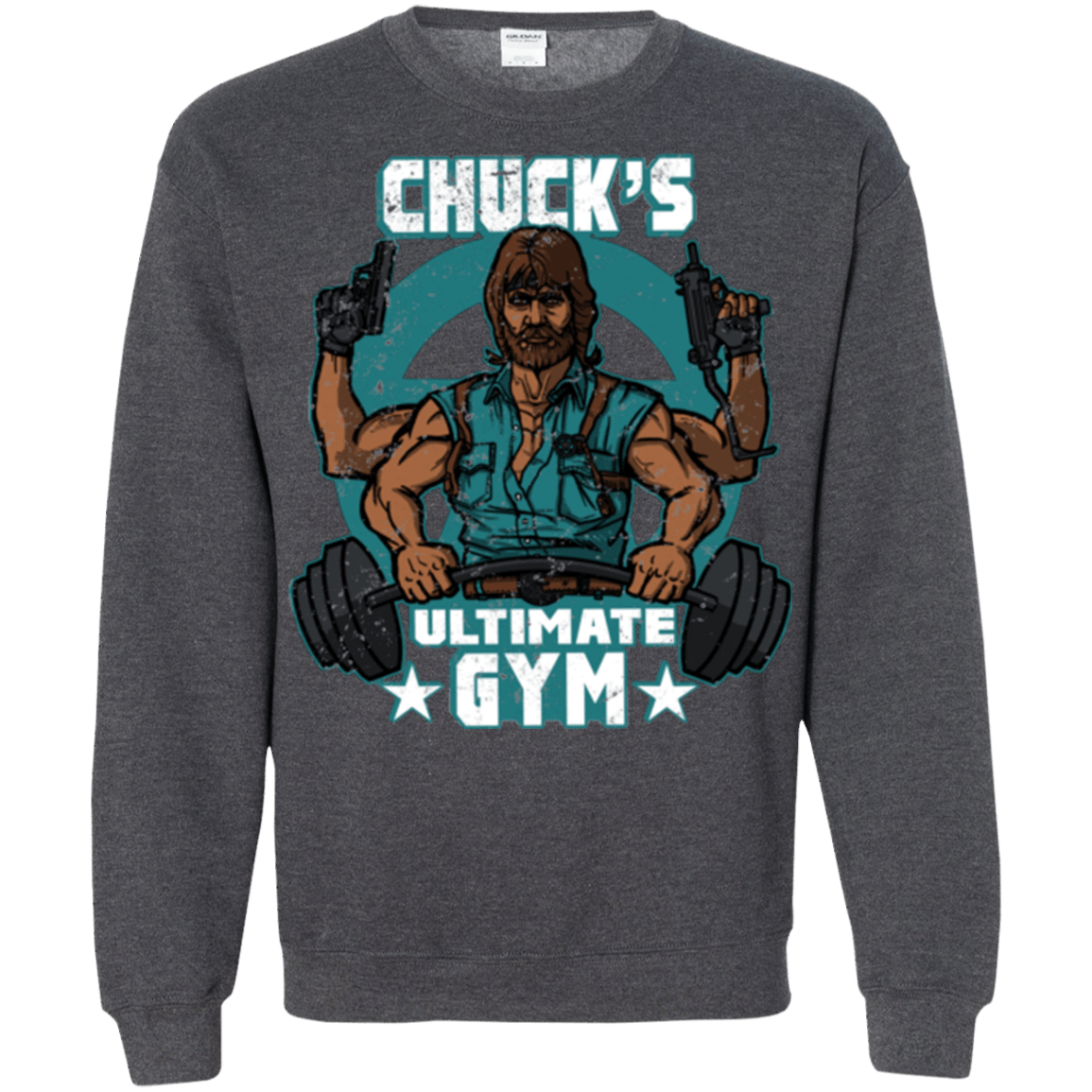 Sweatshirts Dark Heather / Small Chucks Ultimate Gym Crewneck Sweatshirt