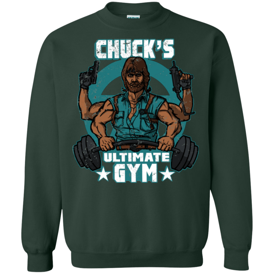 Sweatshirts Forest Green / Small Chucks Ultimate Gym Crewneck Sweatshirt