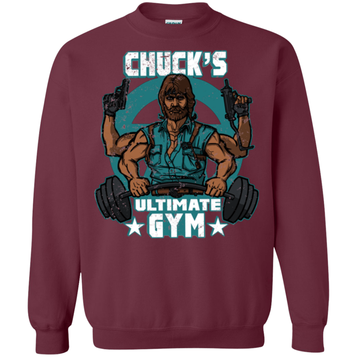 Sweatshirts Maroon / Small Chucks Ultimate Gym Crewneck Sweatshirt