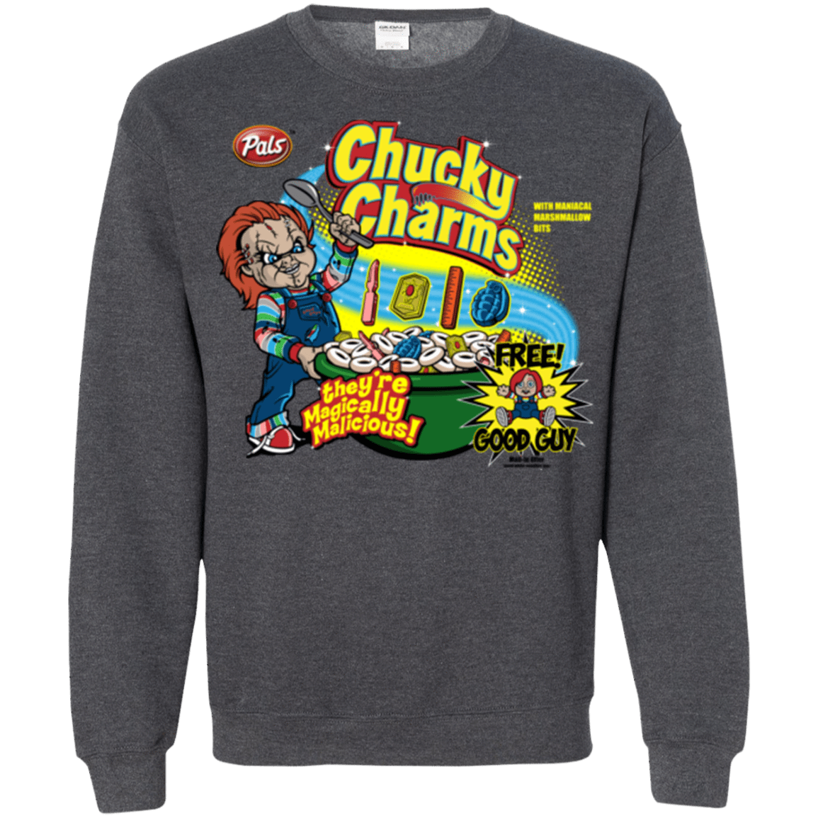 Sweatshirts Dark Heather / Small Chucky Charms Crewneck Sweatshirt