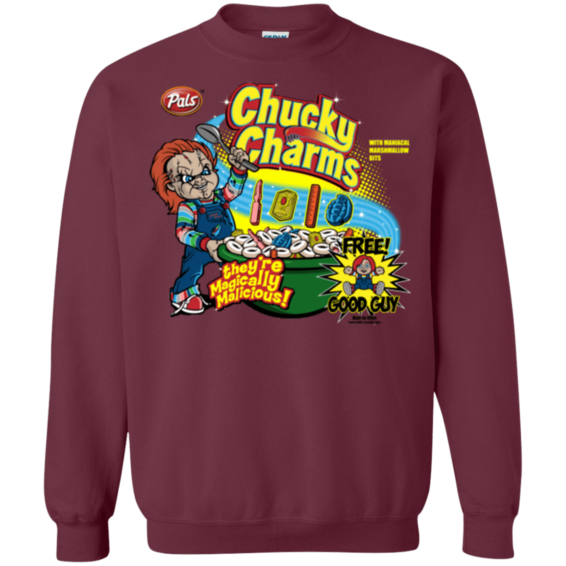 Sweatshirts Maroon / Small Chucky Charms Crewneck Sweatshirt