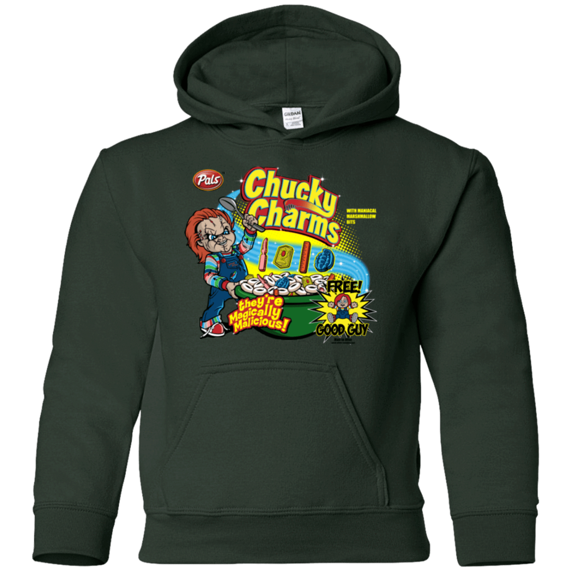 Sweatshirts Forest Green / YS Chucky Charms Youth Hoodie