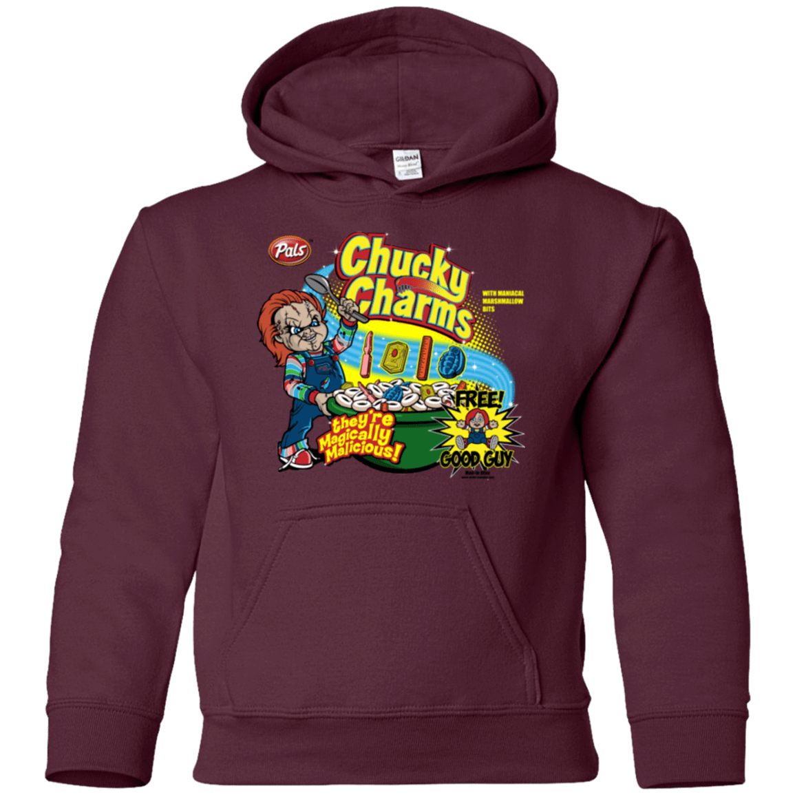 Sweatshirts Maroon / YS Chucky Charms Youth Hoodie