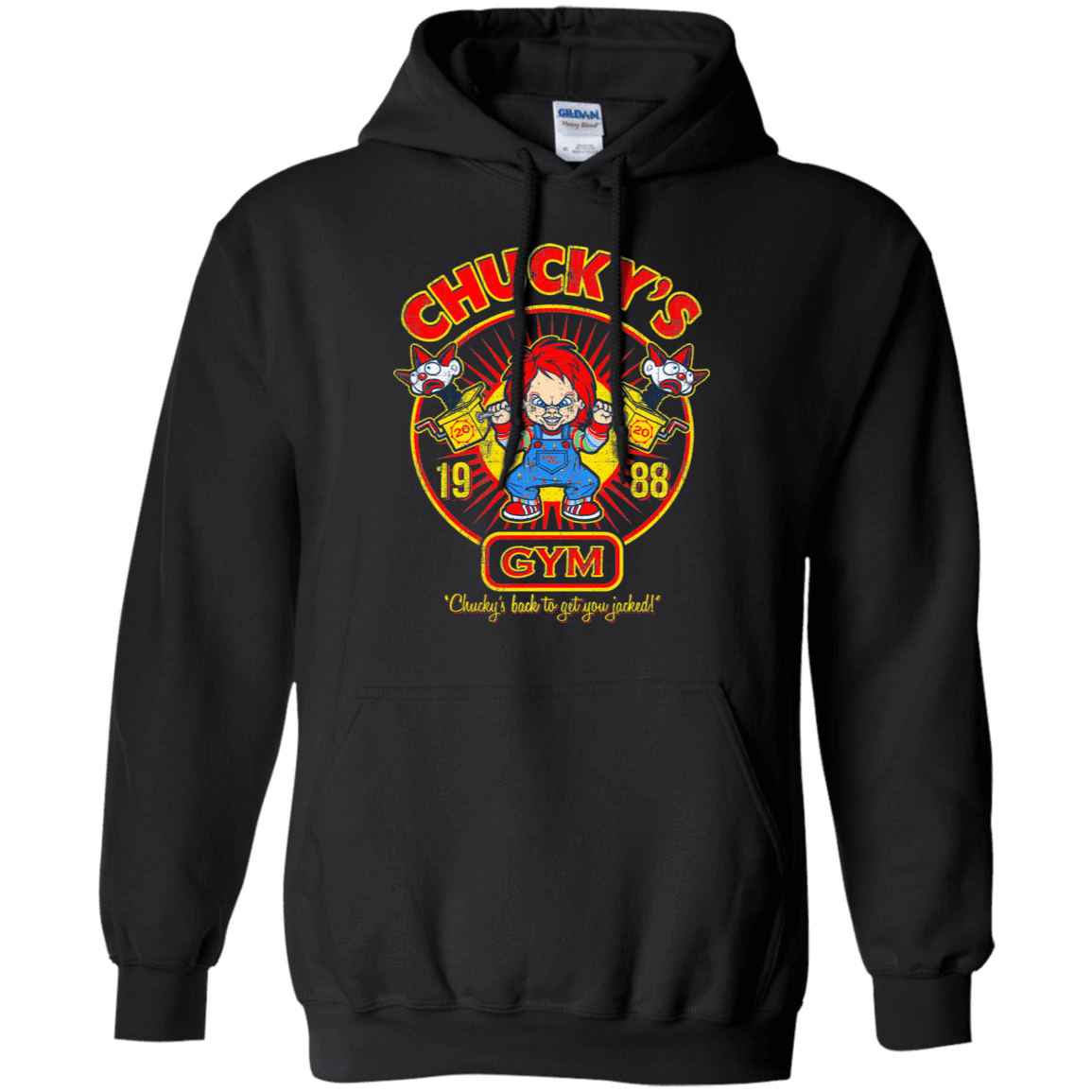Sweatshirts Black / S Chucky's Gym Pullover Hoodie