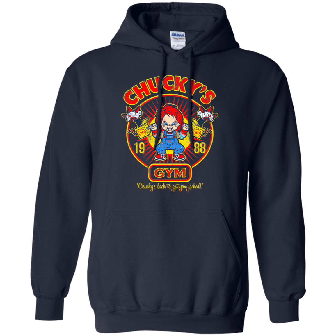 Sweatshirts Navy / S Chucky's Gym Pullover Hoodie