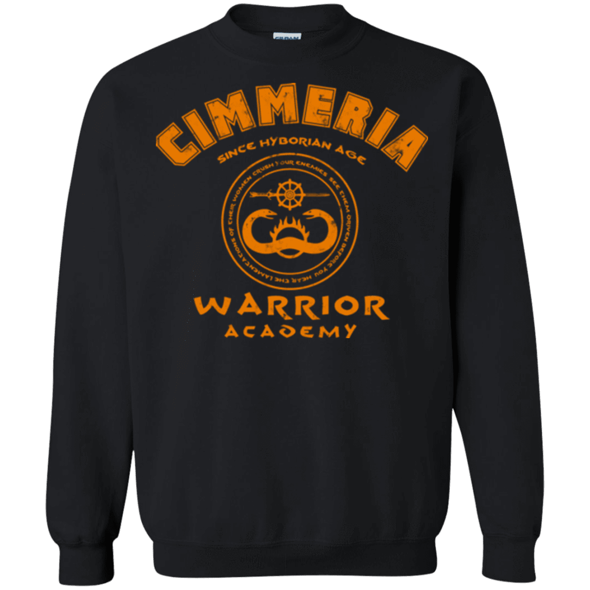 Sweatshirts Black / Small Cimmeria Warrior Academy Crewneck Sweatshirt