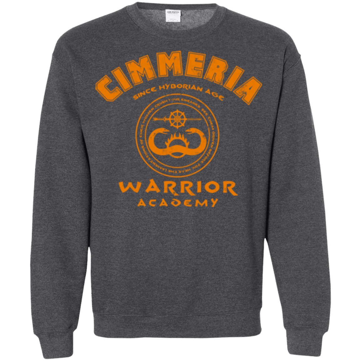 Sweatshirts Dark Heather / Small Cimmeria Warrior Academy Crewneck Sweatshirt