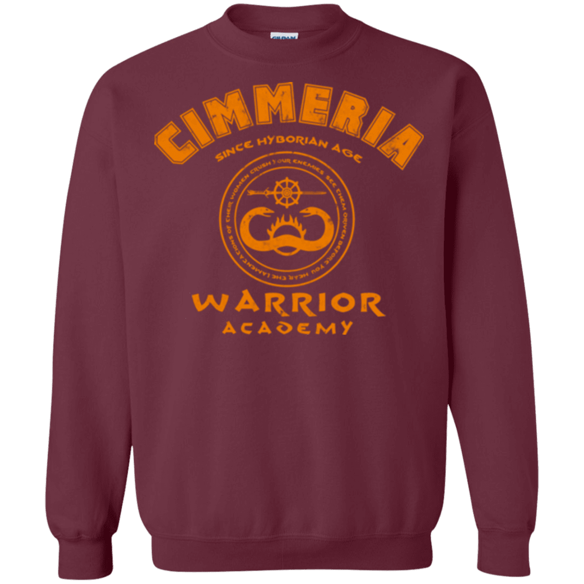 Sweatshirts Maroon / Small Cimmeria Warrior Academy Crewneck Sweatshirt