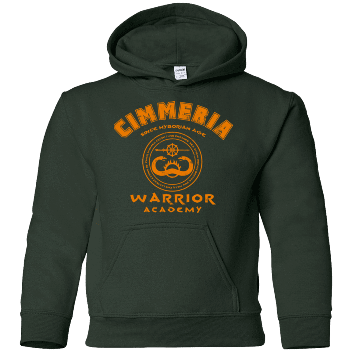 Sweatshirts Forest Green / YS Cimmeria Warrior Academy Youth Hoodie
