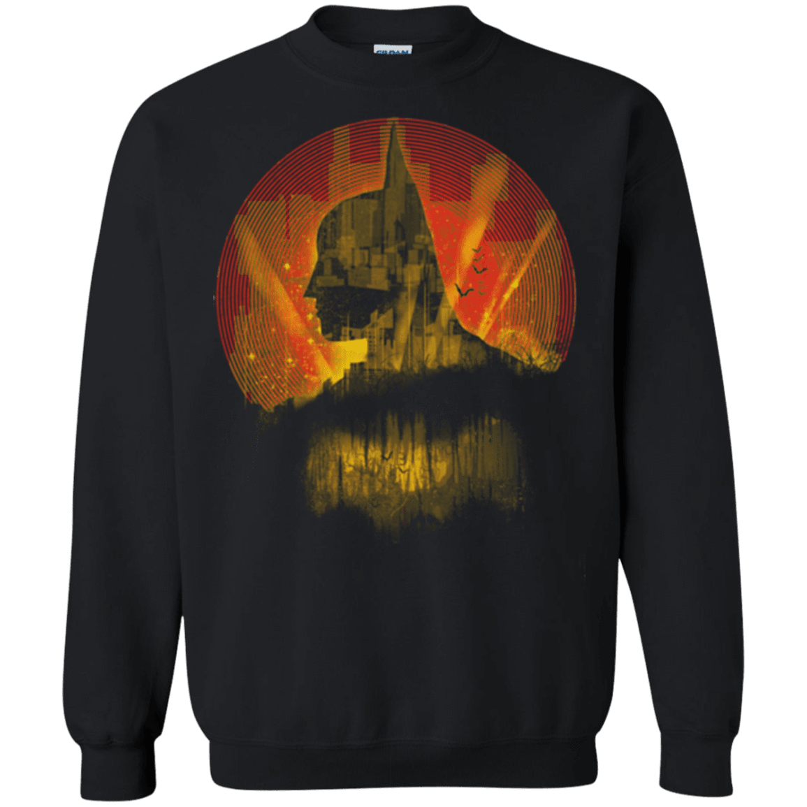 Sweatshirts Black / Small City Knight Doc Orange Crewneck Sweatshirt