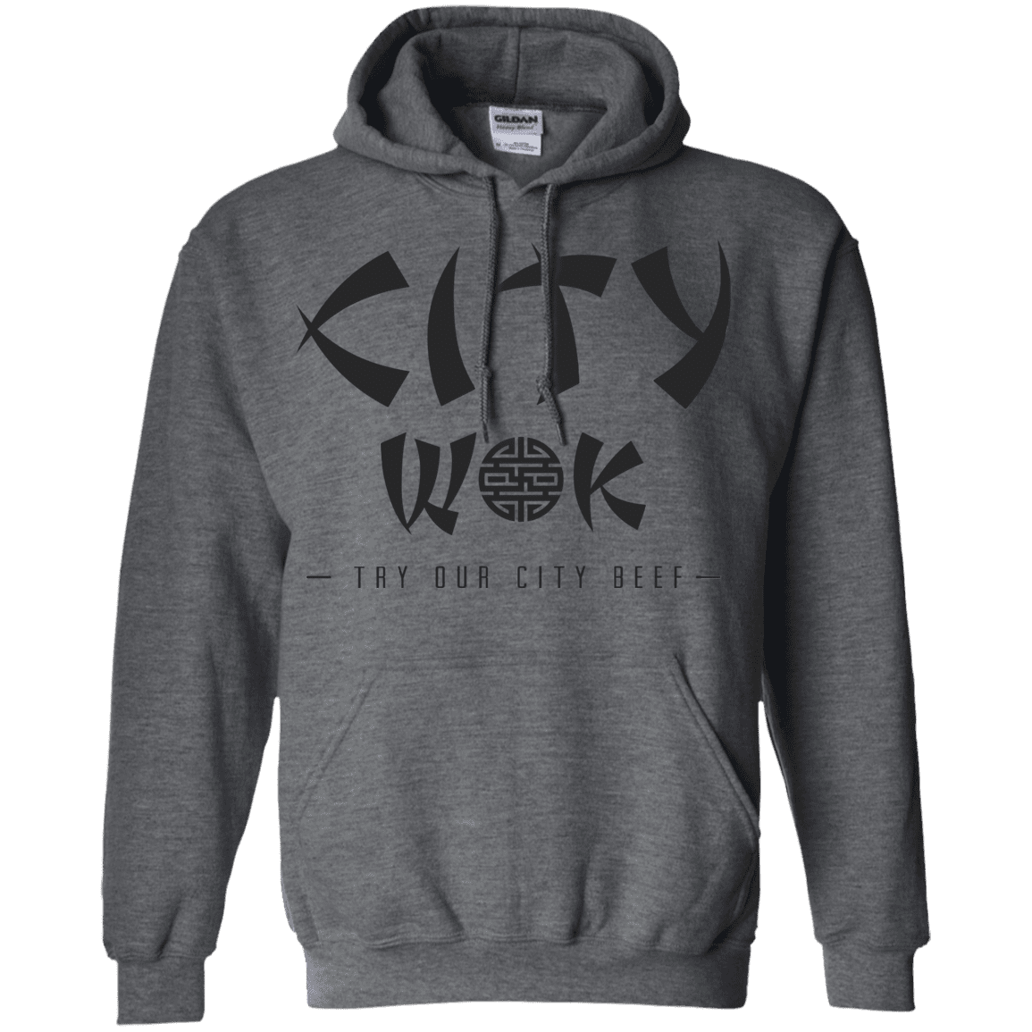 Sweatshirts Dark Heather / S City Wok Pullover Hoodie