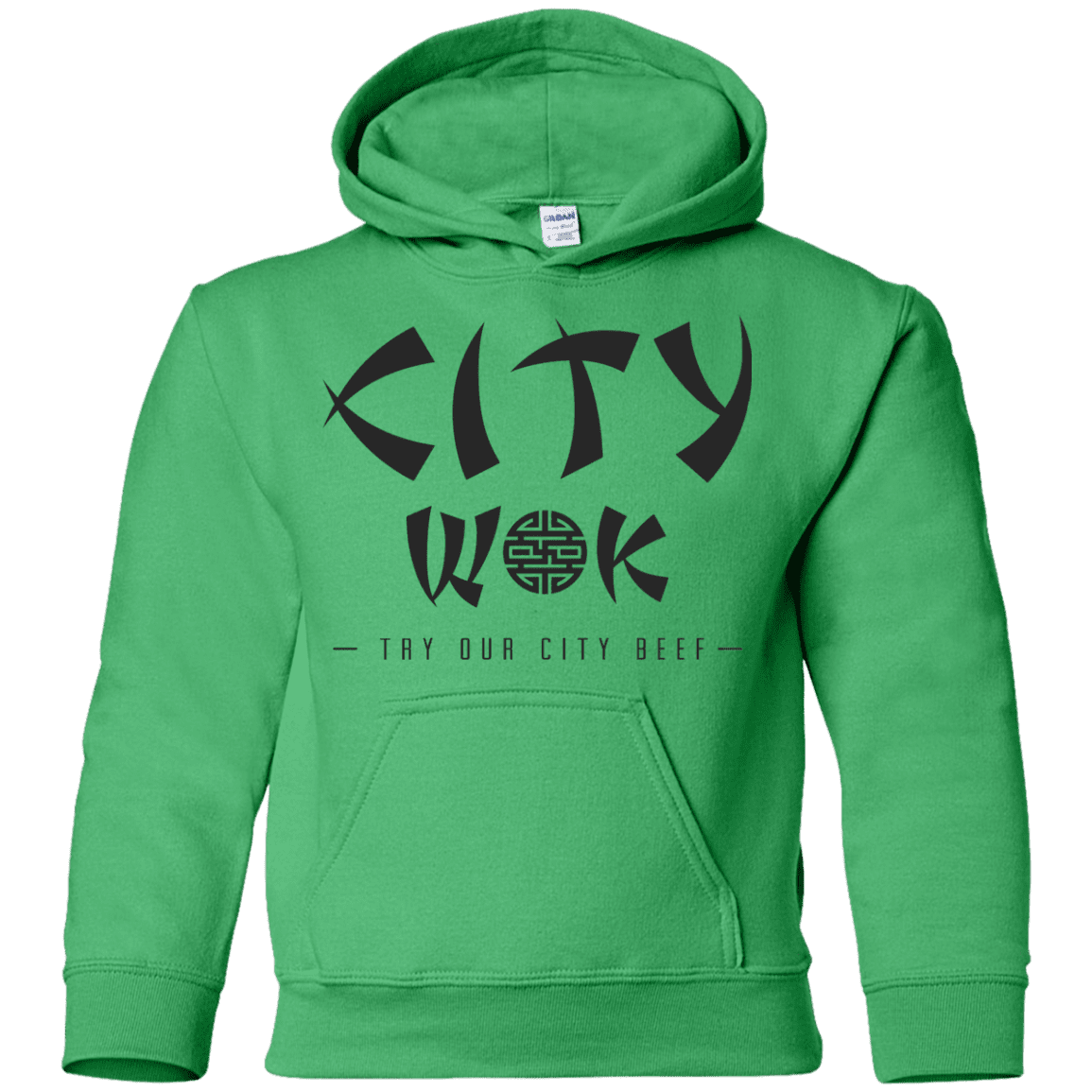 Sweatshirts Irish Green / YS City Wok Youth Hoodie