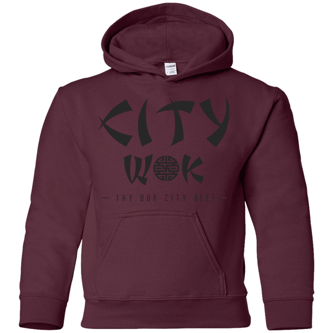 Sweatshirts Maroon / YS City Wok Youth Hoodie