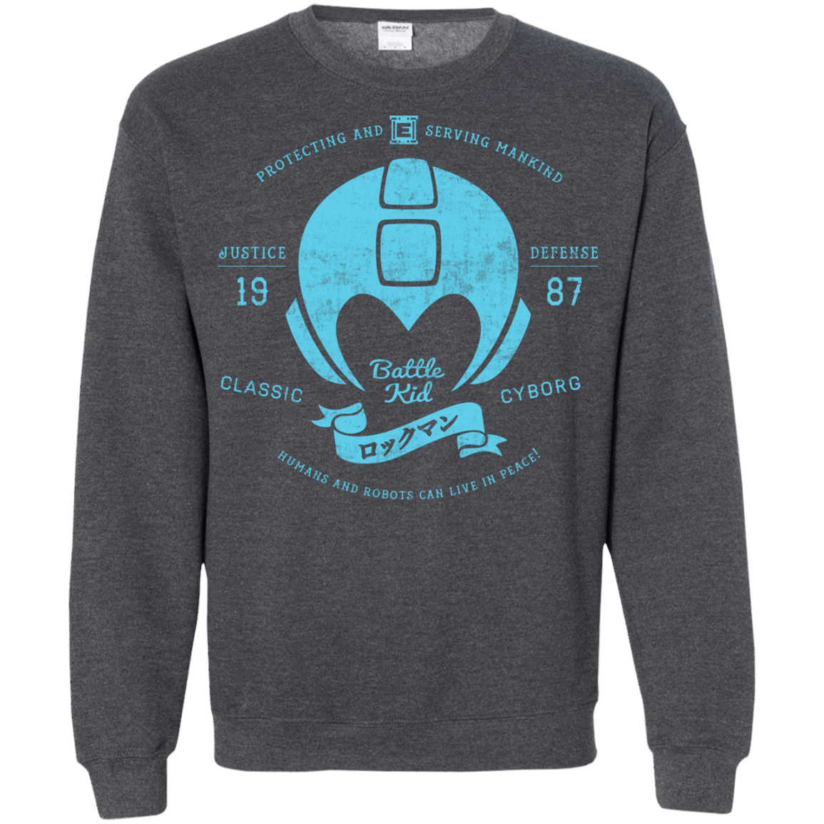 Sweatshirts Dark Heather / S Classic Cyborg 600 Crewneck Sweatshirt