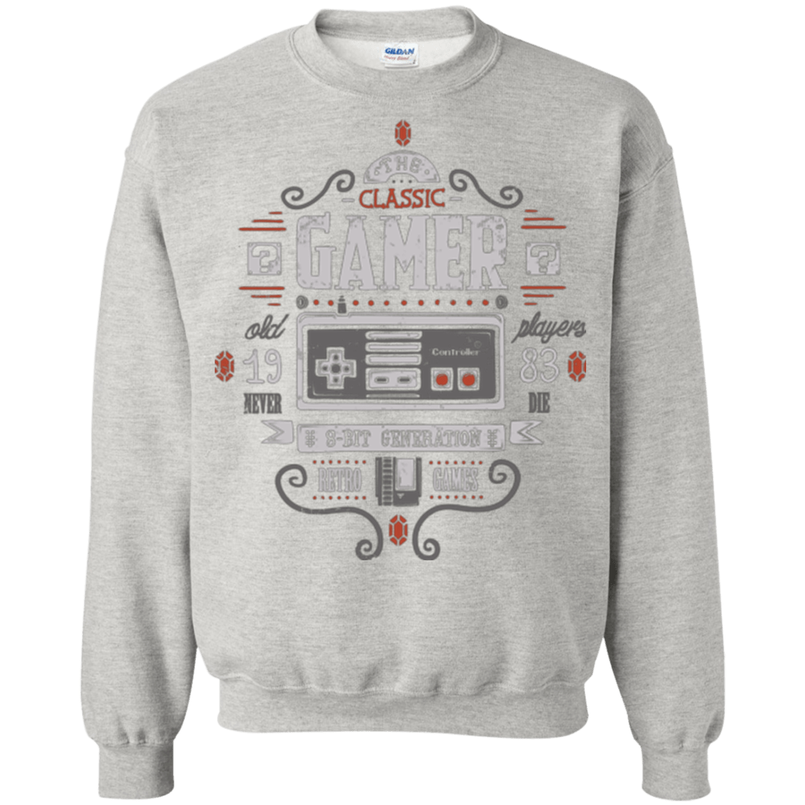 Sweatshirts Ash / Small Classic Gamer Crewneck Sweatshirt